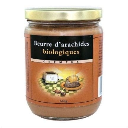 Beurre d'arachide blanchie croquant bio 500g