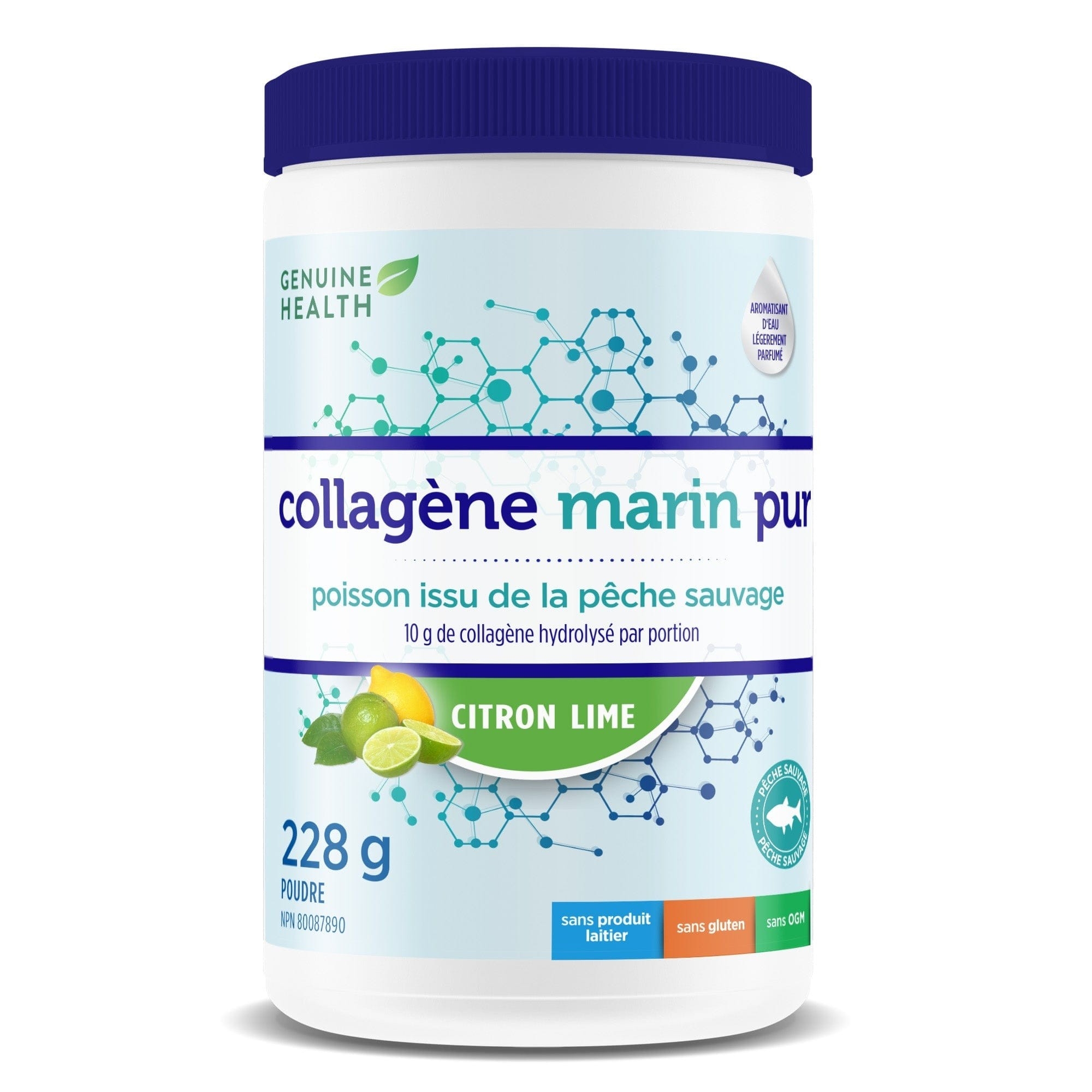 Collagène marin pur (citron/lime) 228g