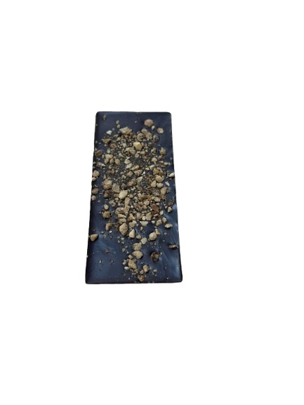 Barre de chocolat noir 72% cacao au pépite d'érable 35g