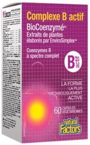 Complexe B actif (coenzymes B préformées) 60vcaps
